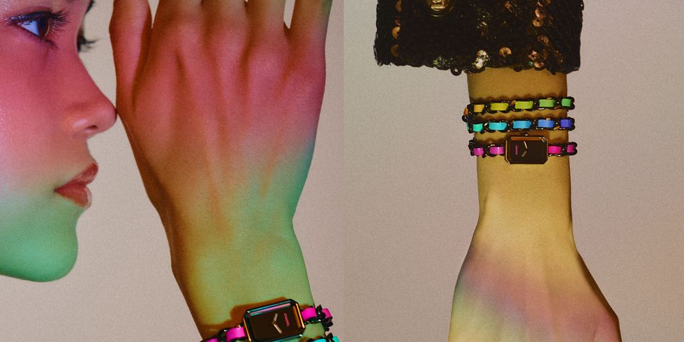 Chanel限量Electro膠囊系列「集合J12、Première等4大香奈兒腕表」披上電音彩虹光譜-復刻表