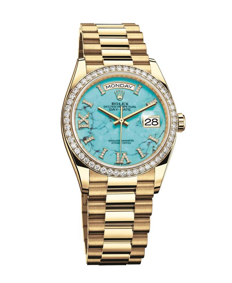 鑲上綠松石、孔雀石等天然寶石手表是獨一無二的收藏品-復刻表