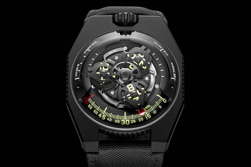 小眾手表：URWERK UR-100時空個性夜光手表-復(fù)刻表