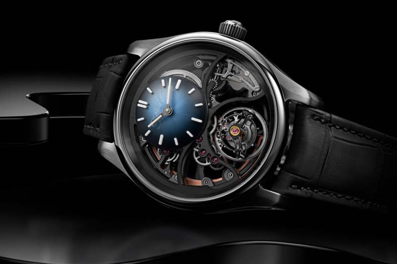 H. Moser & Cie.Pioneer Cylindrical Tourbillon Skeleton以全新方式打造圓柱陀飛輪機芯-復刻表