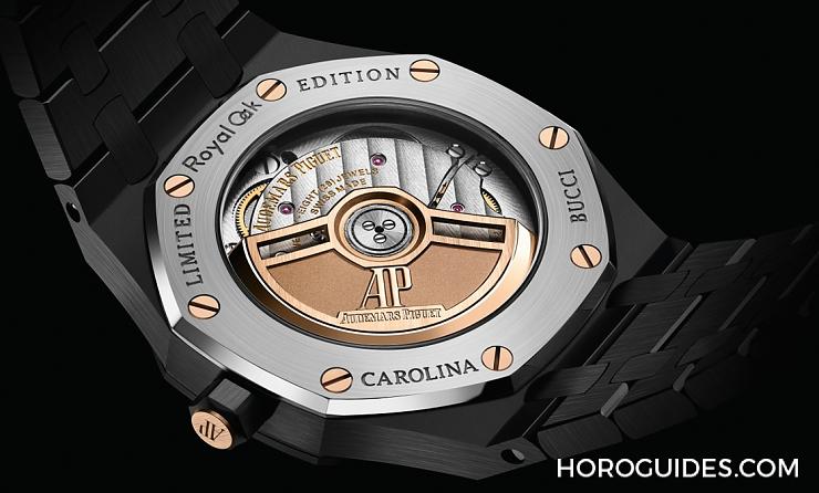 這樣的鏡面虹彩-愛(ài)彼皇家橡樹(shù)34毫米黑色陶瓷自動(dòng)上鏈腕表Carolina Bucci限量版-復(fù)刻表