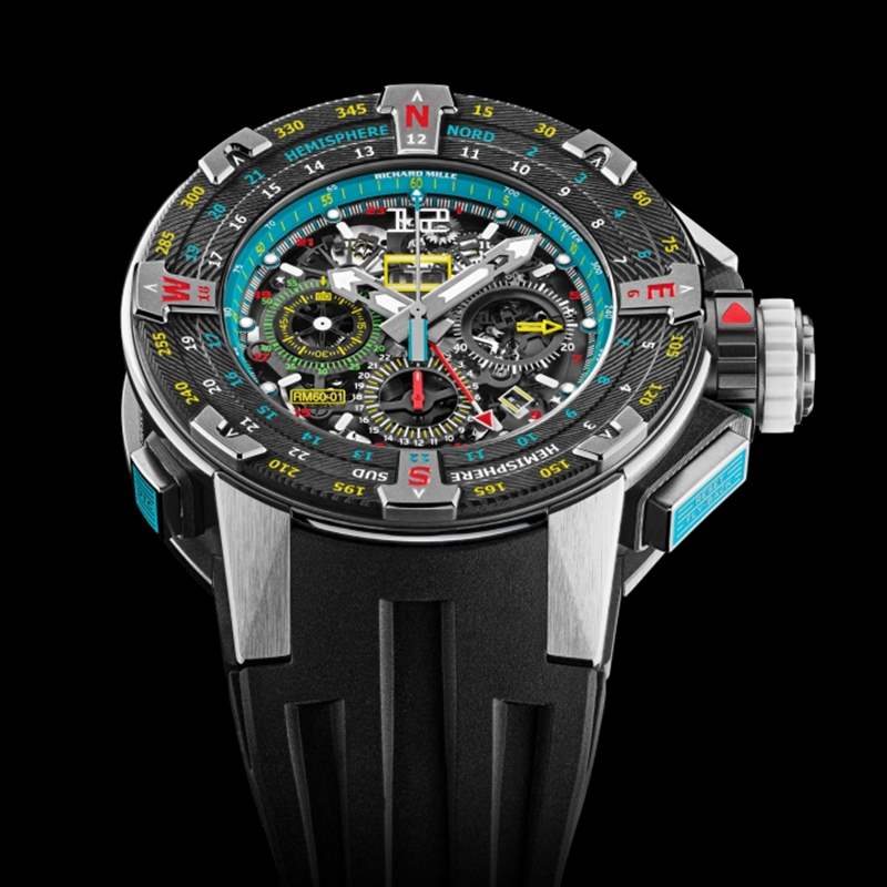 2021最新理查德Richard Mille RM60-01 Les Voiles de St Barth的航海藍調-復刻表