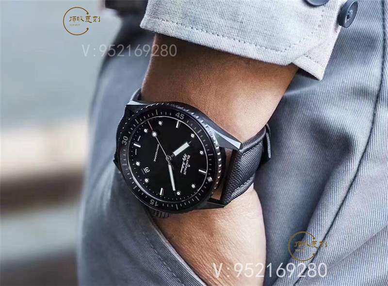 GF廠寶珀五十噚5000黑陶瓷復(fù)刻表做工值得入手嗎-復(fù)刻表