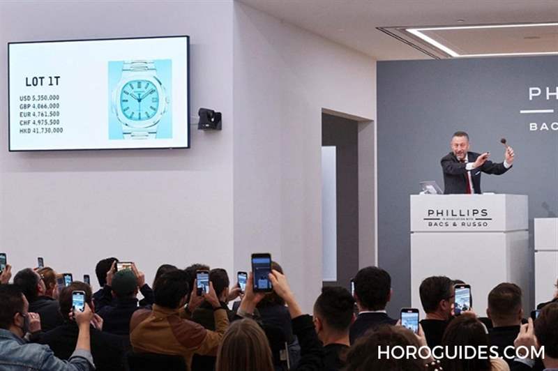 百達(dá)翡麗5711 Tiffany Blue，成交價(jià)臺(tái)幣1億8000萬(wàn)、港幣5000萬(wàn)-復(fù)刻表