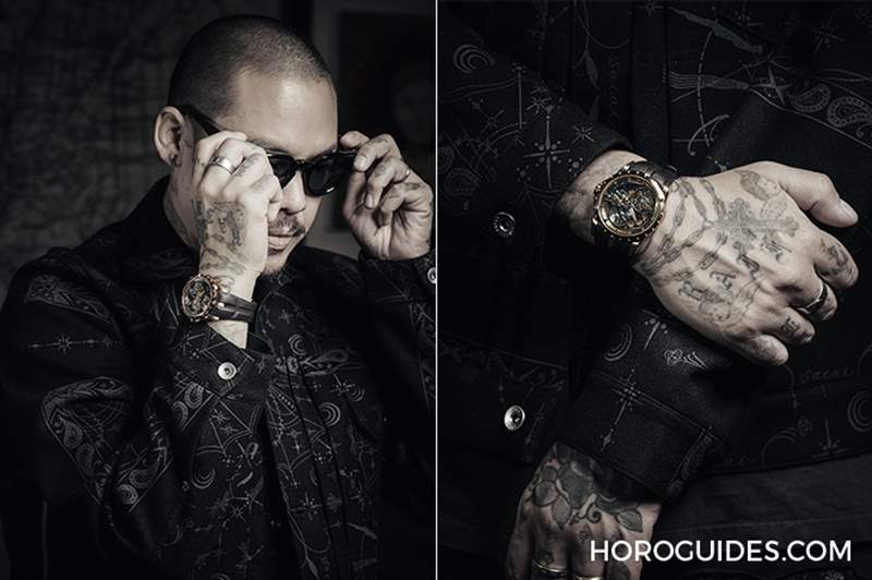 有請紋身大師！Roger Dubuis Excalibur Monotourbillon王者系列單陀飛輪腕表Dr. Woo特別版-復刻表