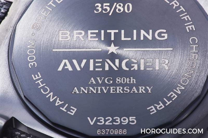 霸氣捍衛天空！百年靈Avenger AVG飛虎隊80周年臺灣限量款-復刻表