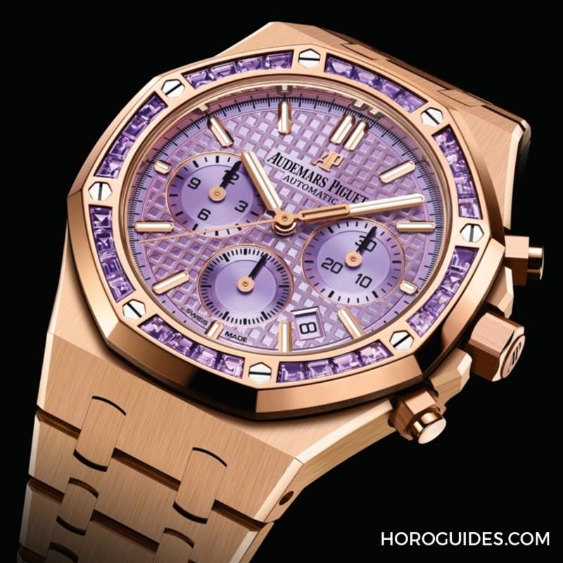 紫水晶圈！霜金彩虹圈！這是愛彼皇家橡樹表系里的盛世美顏-復刻表