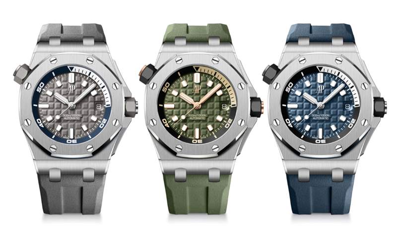 時尚新色、快拆表帶！AP全新皇家橡樹離岸型ROO Diver-復(fù)刻表