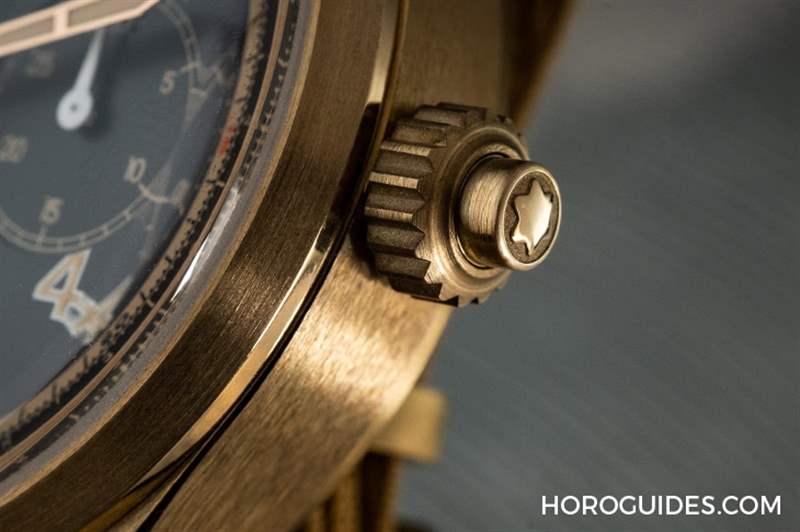 青銅加身，徹底復(fù)古｜MONTBLANC 1858單按把計(jì)時(shí)碼表-復(fù)刻表