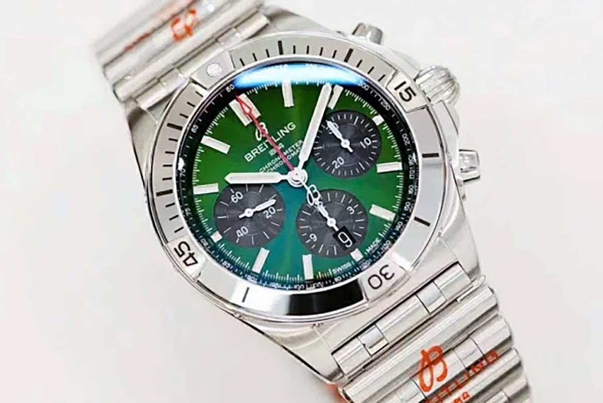 GF廠百年靈機械計時B01「賓利綠」盤鋼王復刻-復刻表