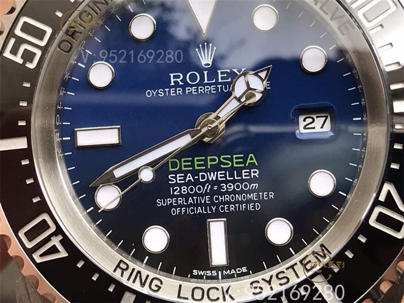 AR廠勞力士漸變藍(lán)鬼王v2版腕表復(fù)刻做工怎么樣對(duì)比n廠漸變鬼王-復(fù)刻表