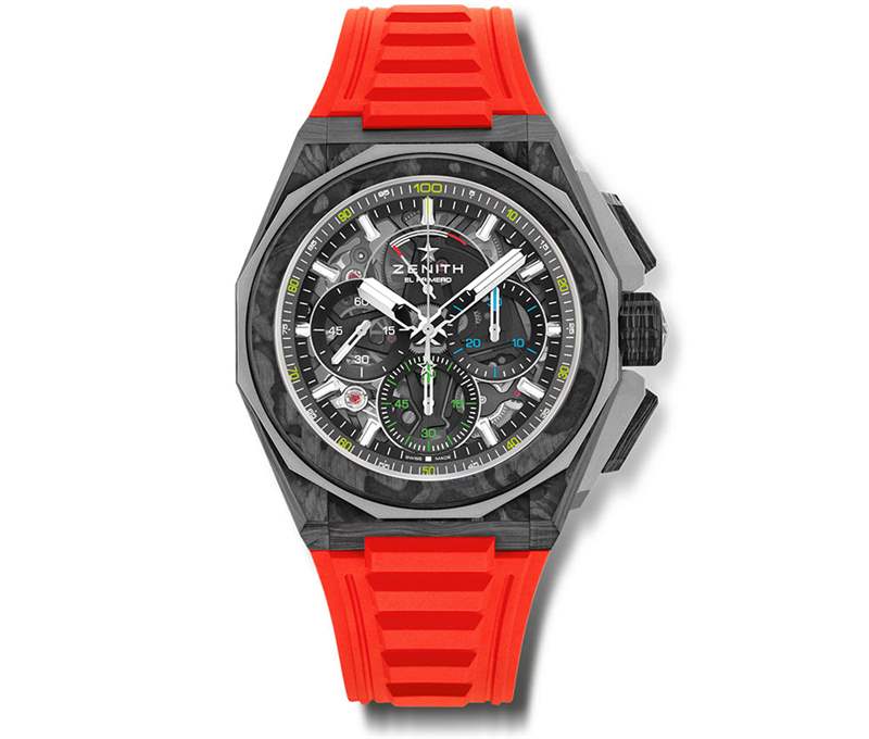 真力時天頂反抗極端碳-復刻表