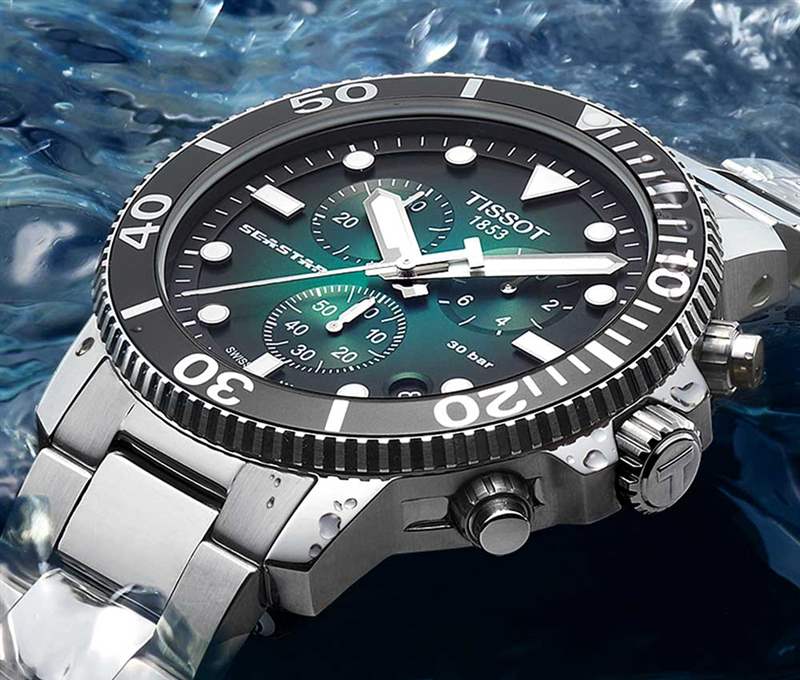 天梭海星1000石英計(jì)時(shí)腕表，深海的呼喚-復(fù)刻表