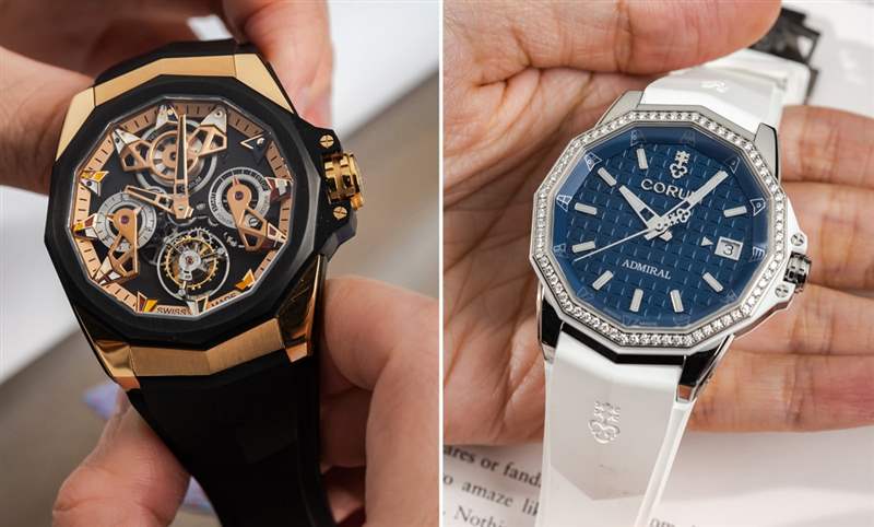 海洋風格領(lǐng)航之選｜Corum海軍上將AC-One 45鏤空陀飛輪與AC-One 38女仕鉆表-復刻表