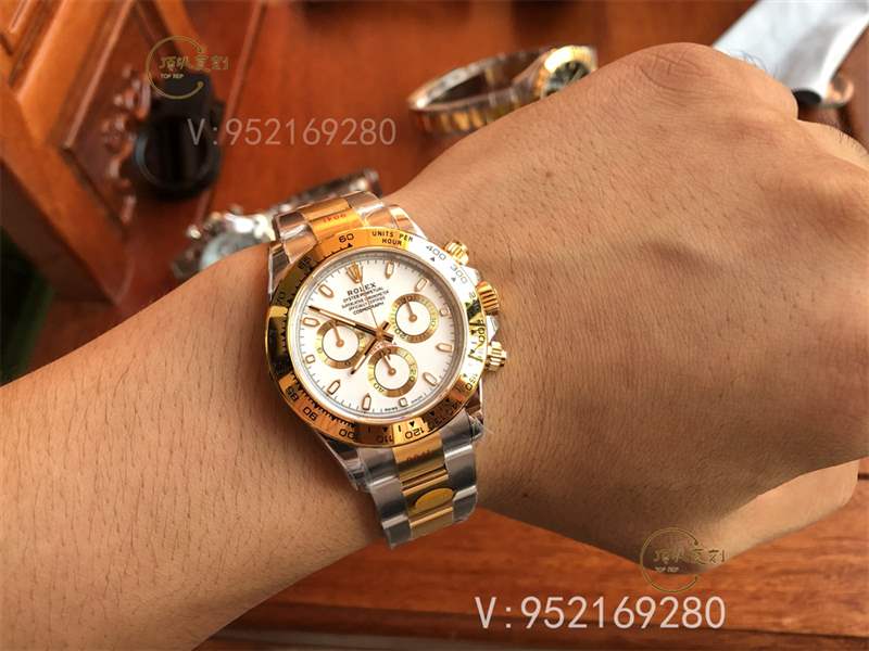 N廠復刻勞力士迪通拿間金白盤m116503腕表做工怎么樣,內附實拍圖-復刻表