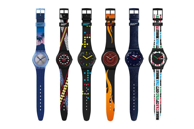 斯沃琪X007聯(lián)名七彩個性石英手表-復(fù)刻表