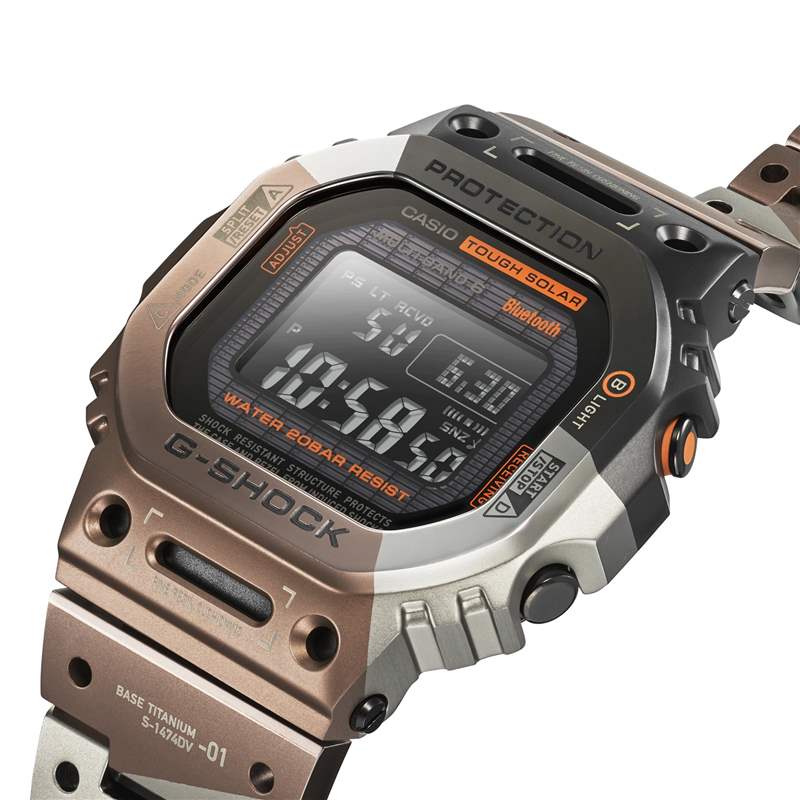 G-SHOCK將VR風格融入經典款手表鈦金屬幾何迷彩營造未來軍事感-復刻表