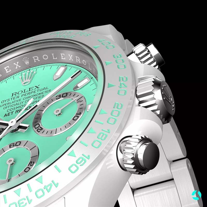 Rolex Daytona綠面陶瓷改裝手表登場Biscay Green配色-復刻表