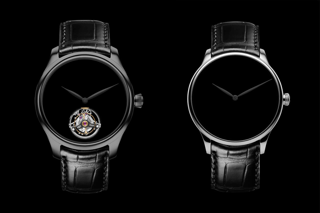 亨利慕時(shí)H. Moser & Cie Vantablack純黑表盤手表2327-0222-復(fù)刻表