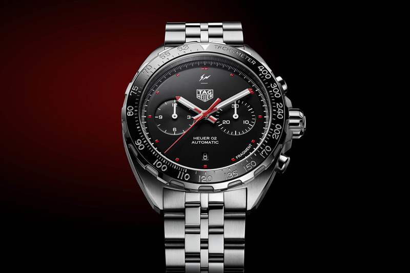 泰格豪雅 x Fragment聯(lián)名設(shè)計(jì)Heuer 02計(jì)時(shí)碼表-復(fù)刻表