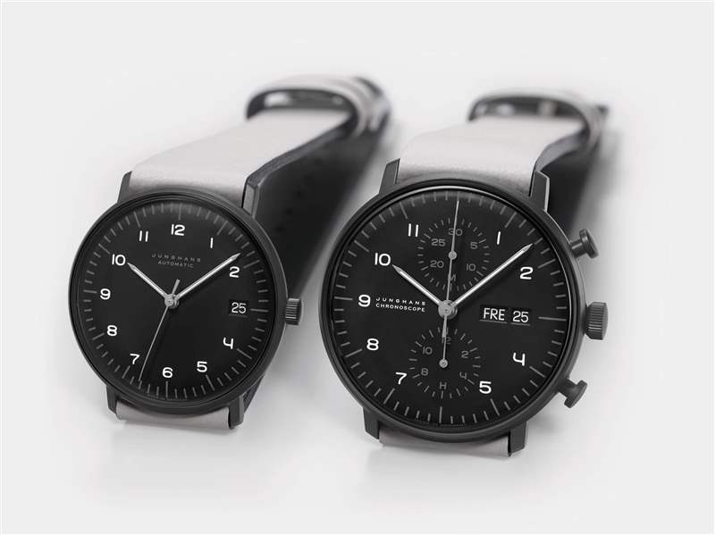極簡(jiǎn)主義德國(guó)黑色手表Junghans Max Bill2020年版套裝027/4018.02-復(fù)刻表