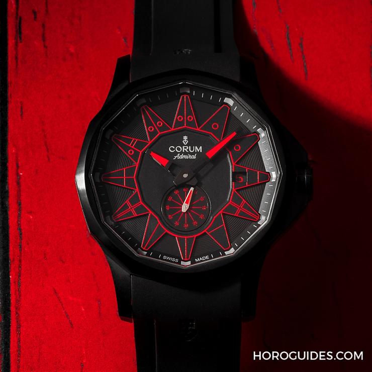 黑潮涌現，五色齊發｜Corum Admiral 42 Automatic Full Black-復刻表