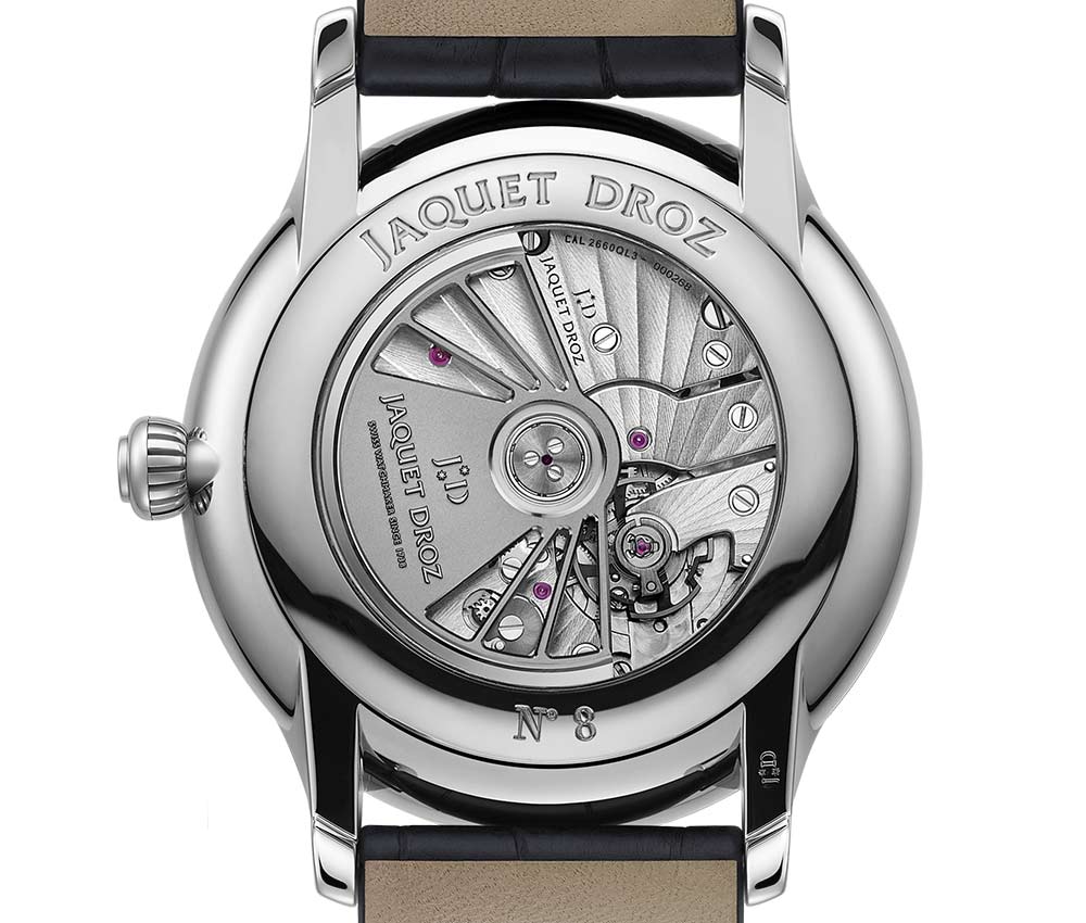 雅克德羅大秒月無煙煤，材質效果-復刻表