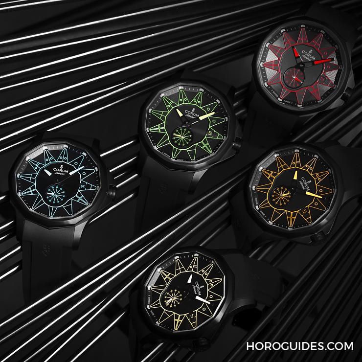 黑潮涌現，五色齊發｜Corum Admiral 42 Automatic Full Black-復刻表