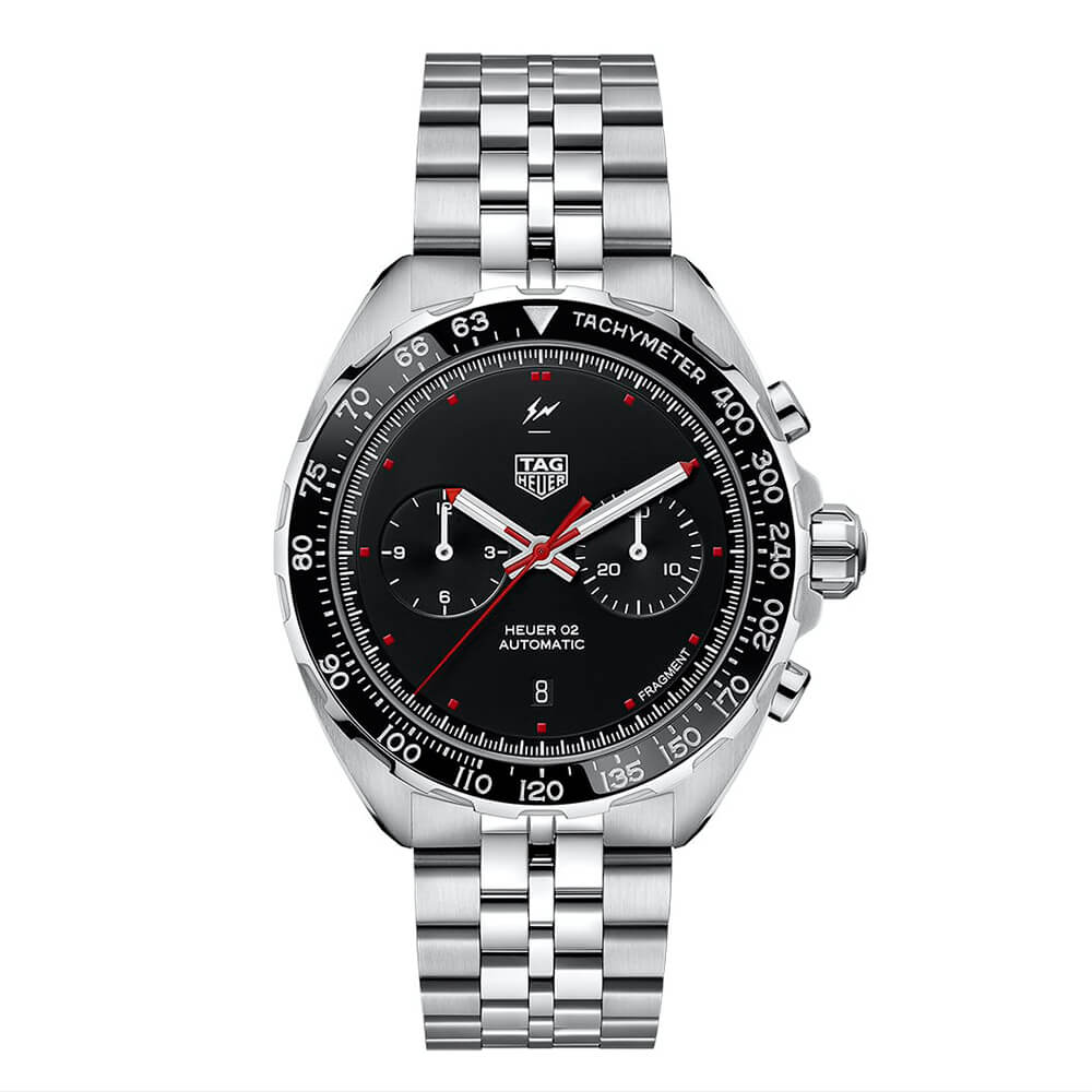 泰格豪雅 x Fragment聯(lián)名設(shè)計(jì)Heuer 02計(jì)時(shí)碼表-復(fù)刻表