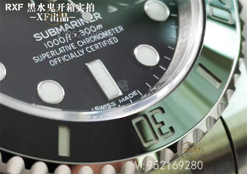 RXF廠勞力士黑水鬼復刻表對比正品怎么樣-復刻表