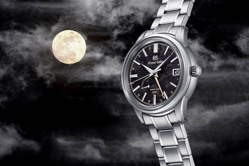 精工表Elegance GMT四季系列山丘湖泊山脈靈感來源設(shè)計的表盤-復(fù)刻表