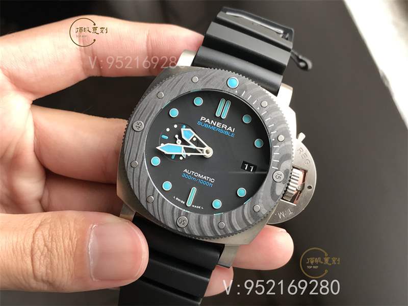 VS廠沛納海799-VS廠沛納海pam799復(fù)刻表做工怎么樣碳纖維和鈦金屬結(jié)合-復(fù)刻表