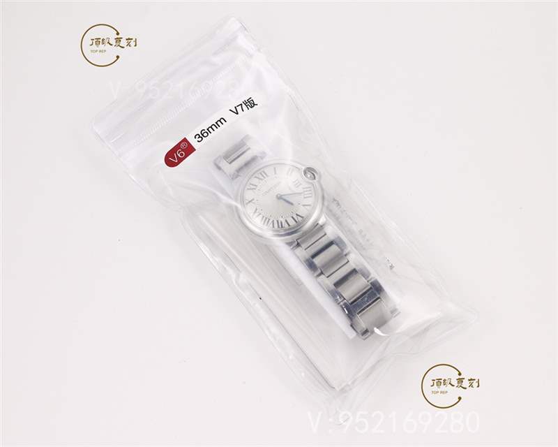 V6廠卡地亞藍氣球36mm石英復刻表做工怎么樣,型號W69011Z4-復刻表