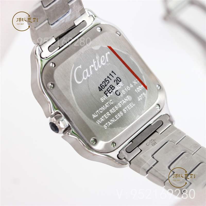 GF廠卡地亞35mm中號山度士復刻表新品做工評測-復刻表