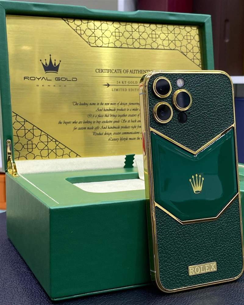 Rolex限量版iPhone開箱？24K金打造真土豪風范比戴勞力士更氣派-復刻表