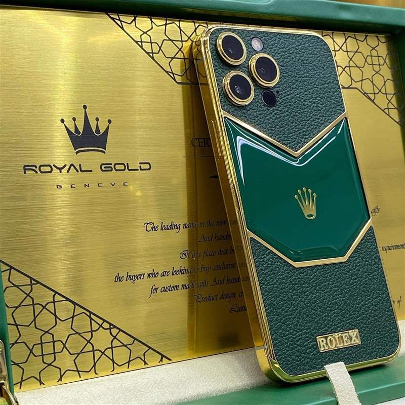 Rolex限量版iPhone開箱？24K金打造真土豪風范比戴勞力士更氣派-復刻表