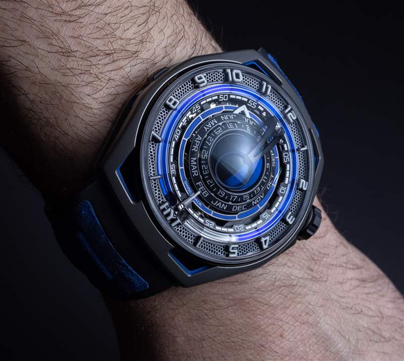 動手實踐：HYT Moonrunner Supernova 藍色手表-復刻表