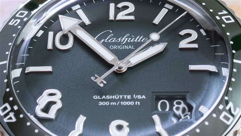 動手實踐：格拉蘇蒂原創(chuàng) SeaQ 綠色表盤精鋼潛水表-復刻表