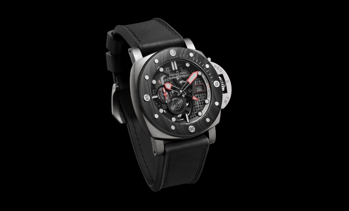 DMLS金屬鐳射燒結表殼加持！Panerai x Brabus聯名表第四代現身：Submersible S eTitanio PAM01403-復刻表