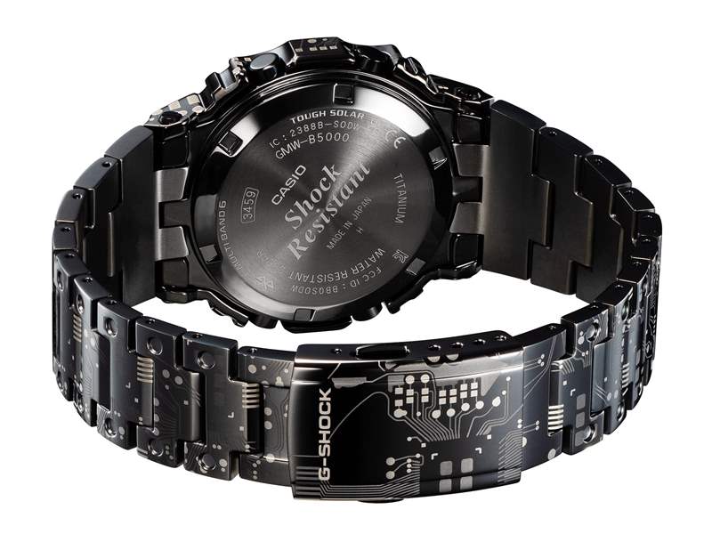 G-SHOCK推出GMW-B5000TCC電子腕表：電路板圖案表殼-復刻表