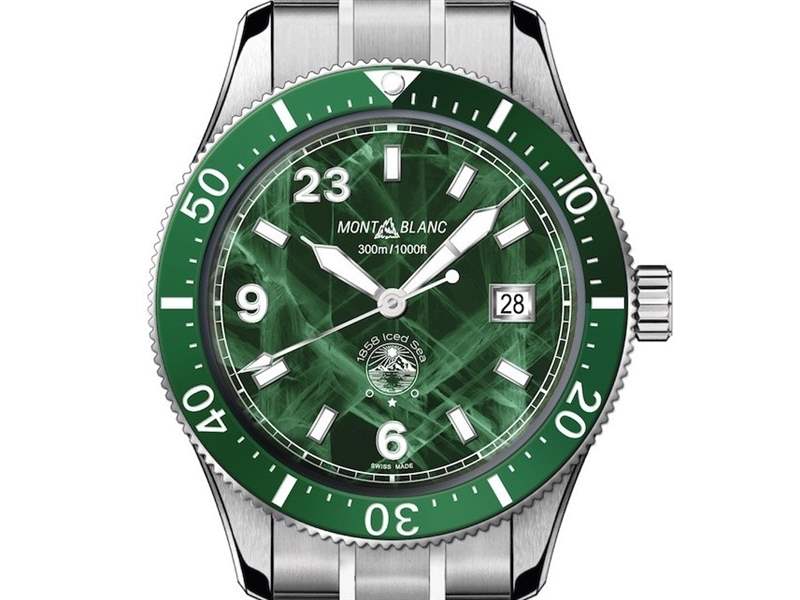 Montblanc推出1858 Iced Sea Limited Edition FWC限量版綠色表盤潛水腕表-復刻表