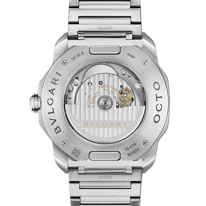 寶格麗推出全新Octo Roma系列腕表：巴黎釘紋表盤、中央飛行陀飛輪、虎眼石鑲嵌機芯-復刻表