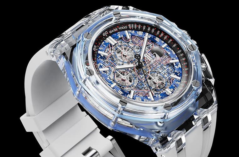 超吸睛！主打迷彩軍事風(fēng)的透明皇家橡樹(shù)離岸型計(jì)時(shí)碼表-復(fù)刻表