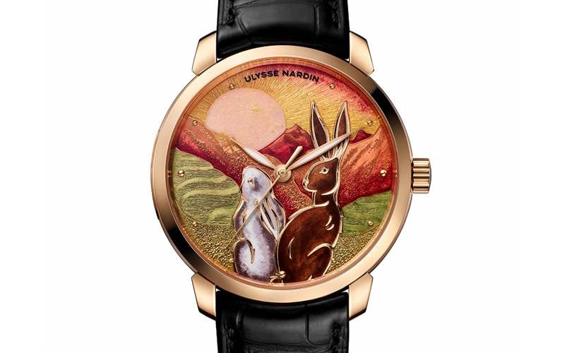Ulysse Nardin推出Classico Rabbit琺瑯工藝兔年腕表-復(fù)刻表