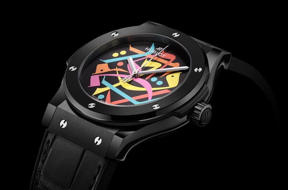 HUBLOT經(jīng)典融合黑陶瓷迪拜特別款 “鬼畫符” 有一個特殊含義-復(fù)刻表