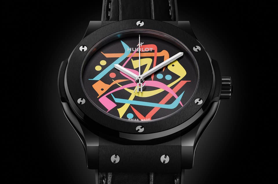HUBLOT經(jīng)典融合黑陶瓷迪拜特別款 “鬼畫符” 有一個特殊含義-復(fù)刻表