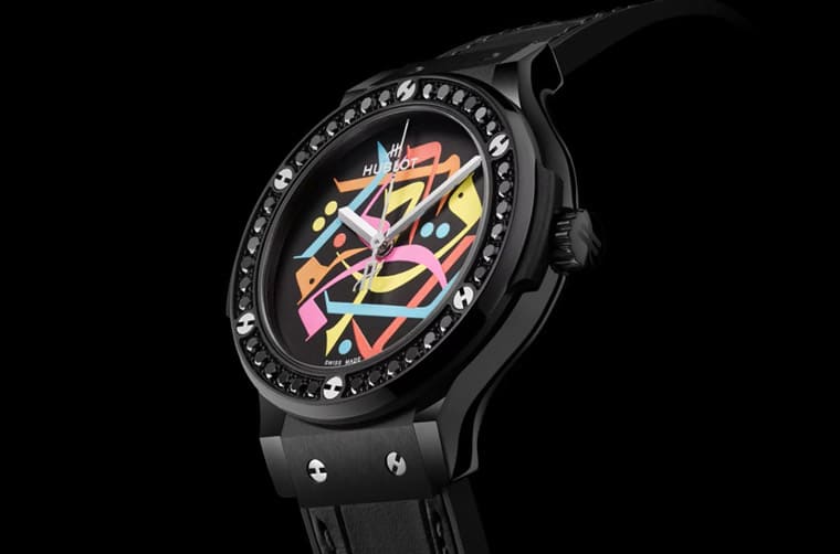HUBLOT經(jīng)典融合黑陶瓷迪拜特別款 “鬼畫符” 有一個特殊含義-復(fù)刻表