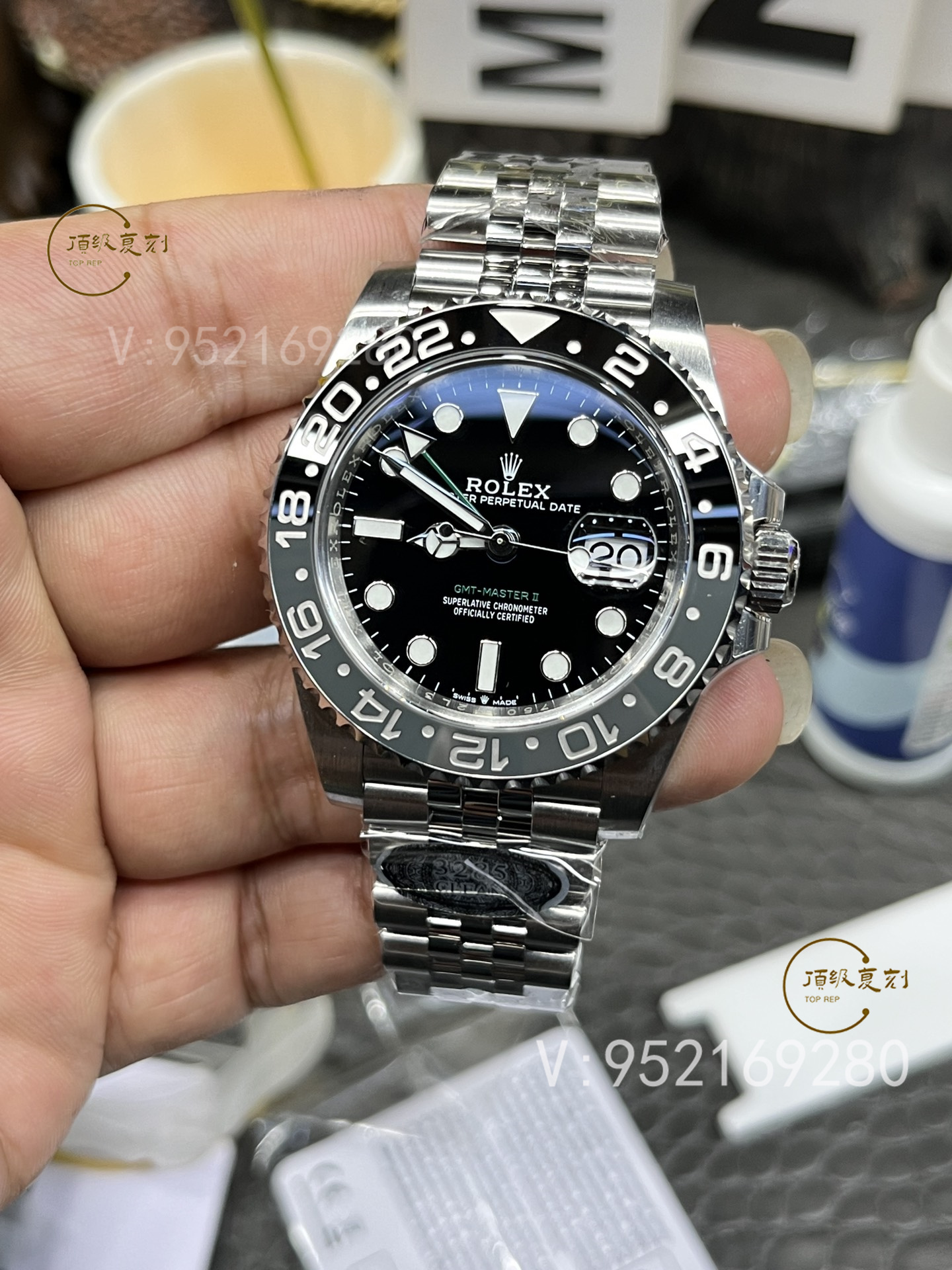 C廠Clean廠勞力士格林尼治黑灰皮蛋圈GMT小綠針腕表詳細評測-復刻表