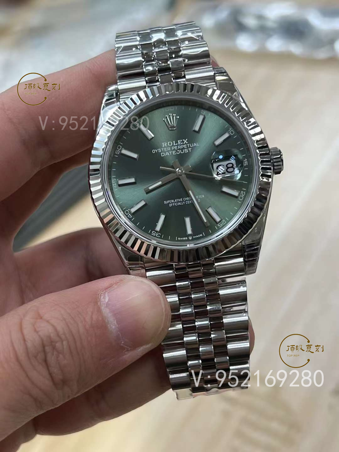 VS廠勞力士日志系列3235薄荷綠腕表:色彩與工藝的雙重革新-復刻表