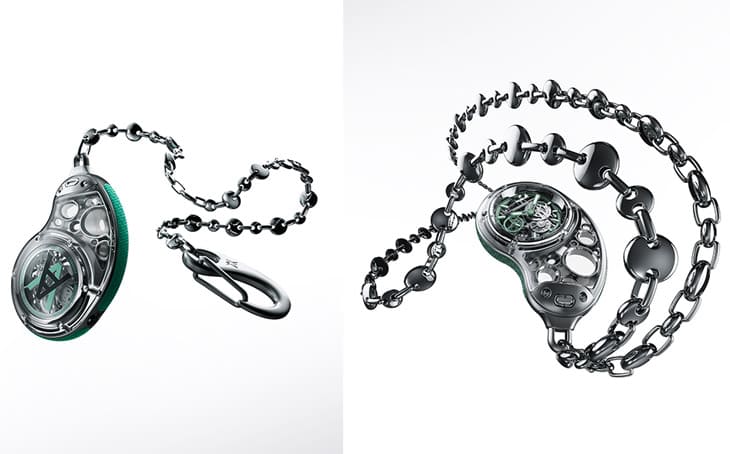 宇舶和火紅當(dāng)代藝術(shù)家Arsham合作 融入Meca-10機(jī)芯的水滴型懷表還能當(dāng)座鐘用-復(fù)刻表